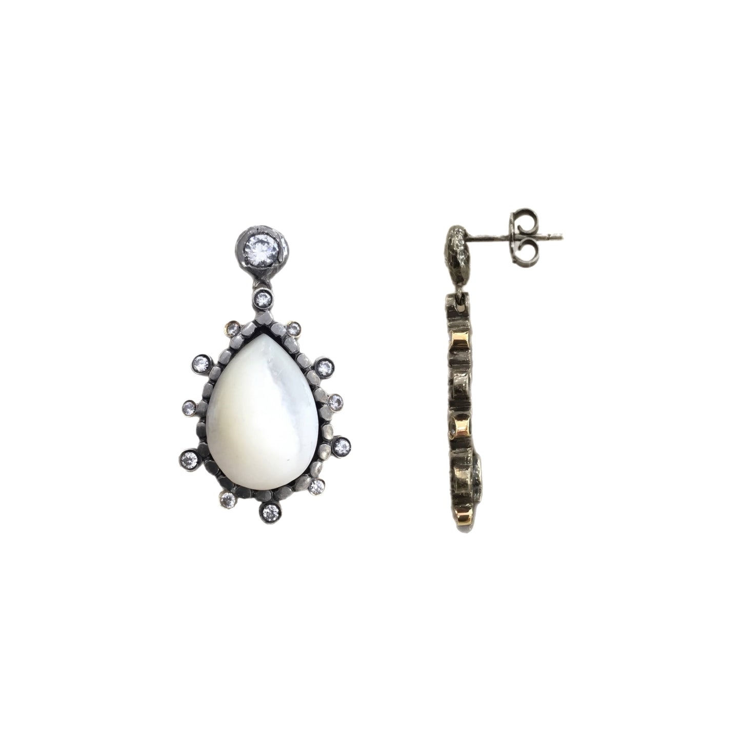 Brincos Prata e Ouro GUMUS