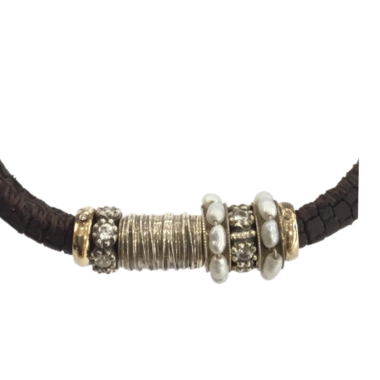 Pulseira Prata e Ouro GUMUS