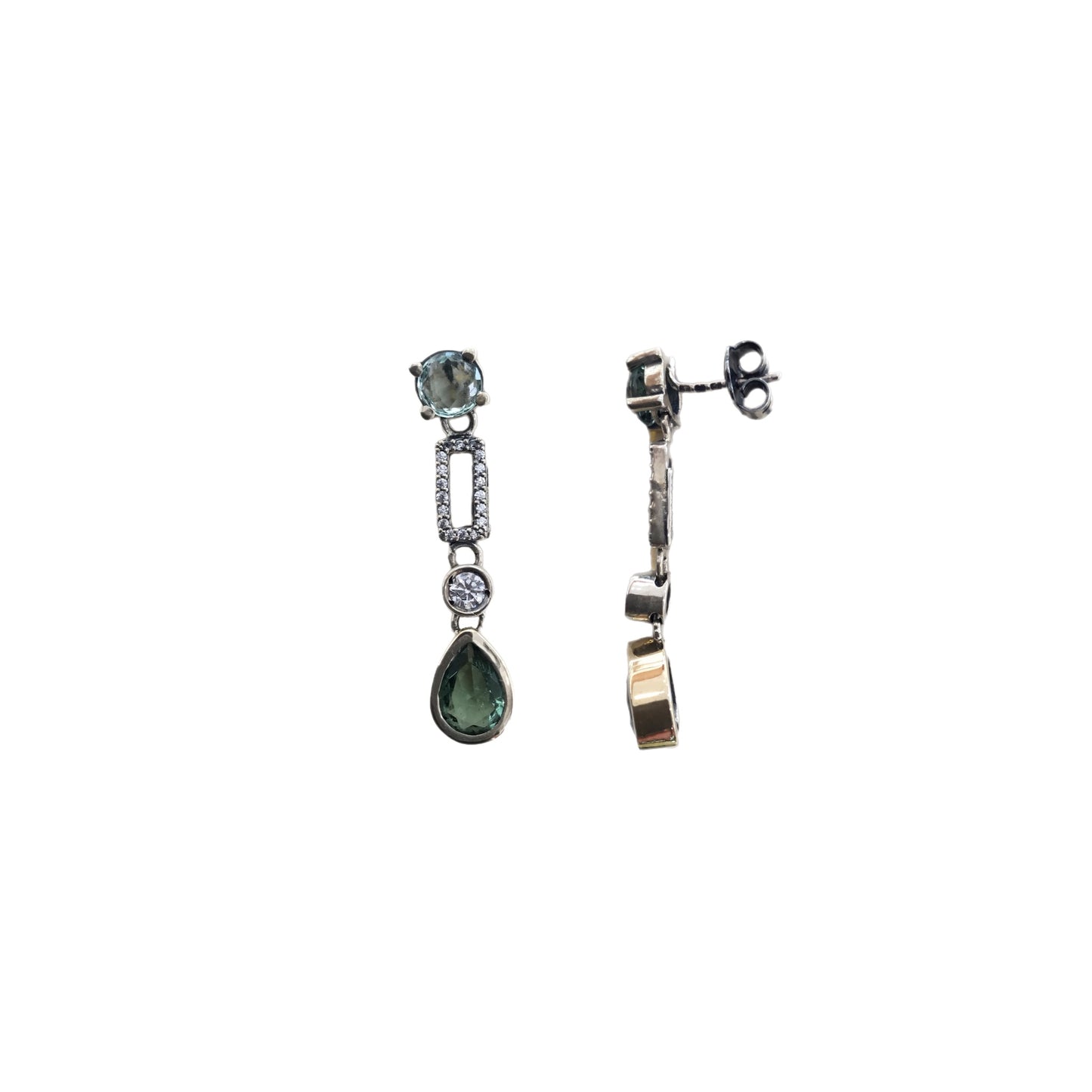 Brincos Prata e Ouro GUMUS