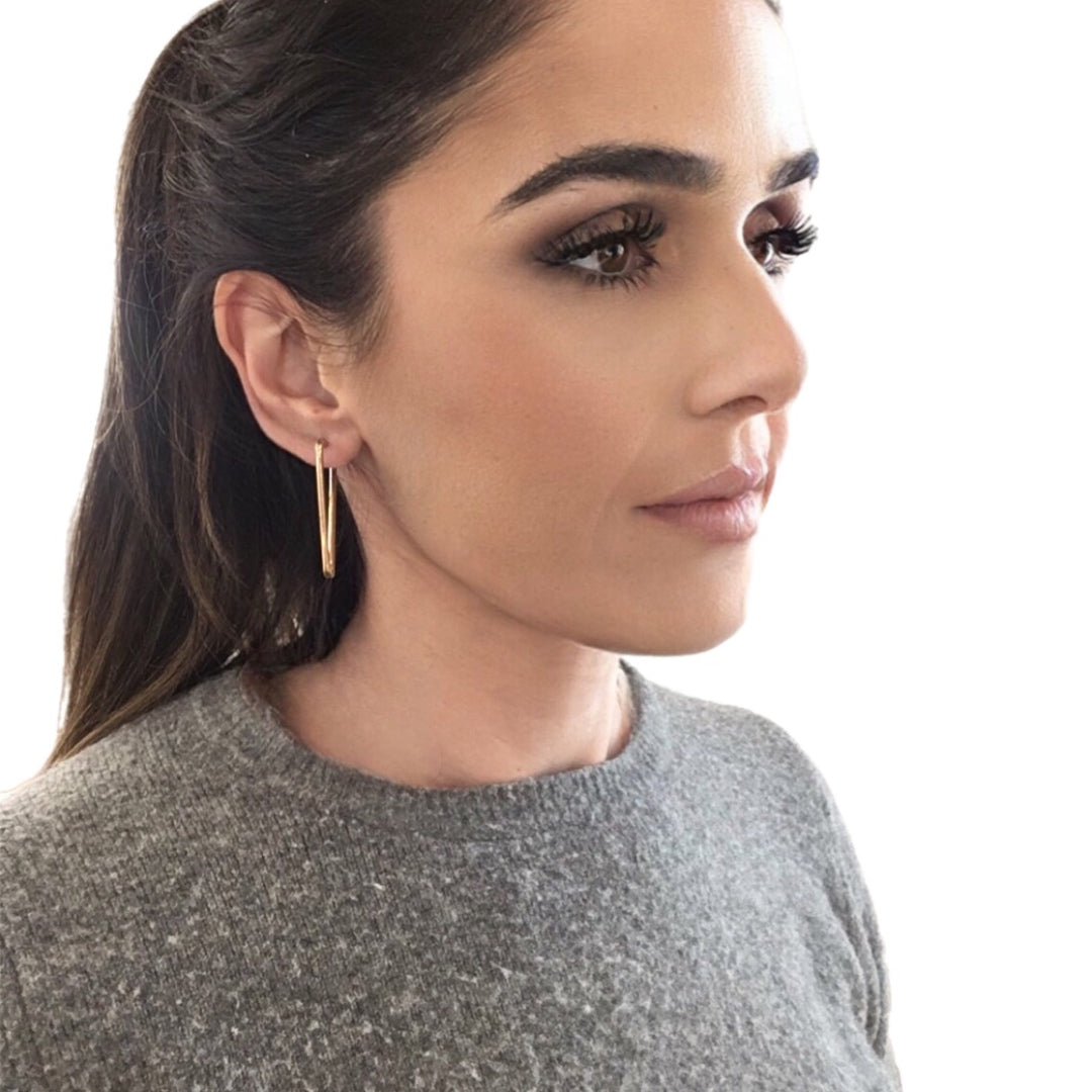 Argolas Prata Dourada MACE