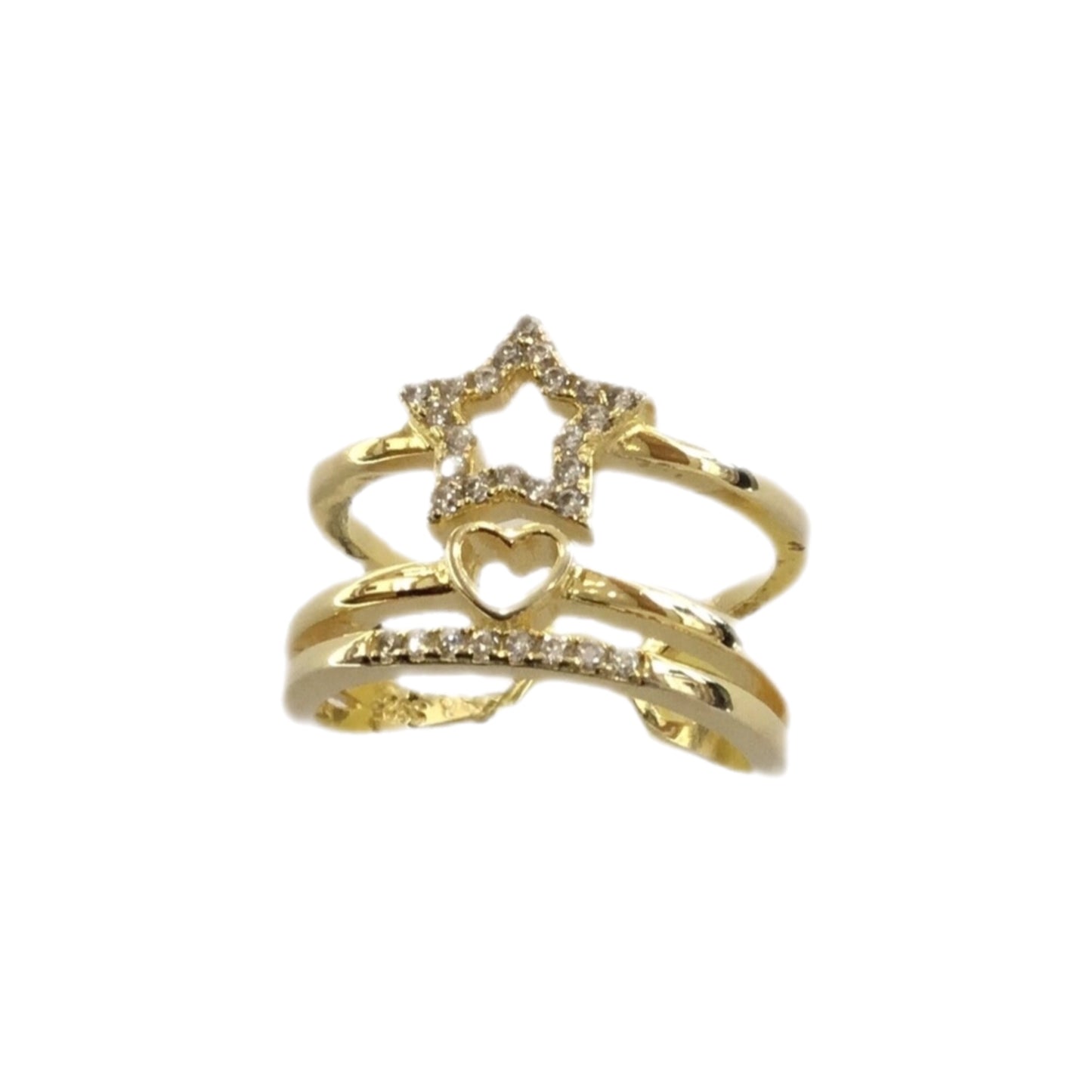 Anel Prata Dourada MACE