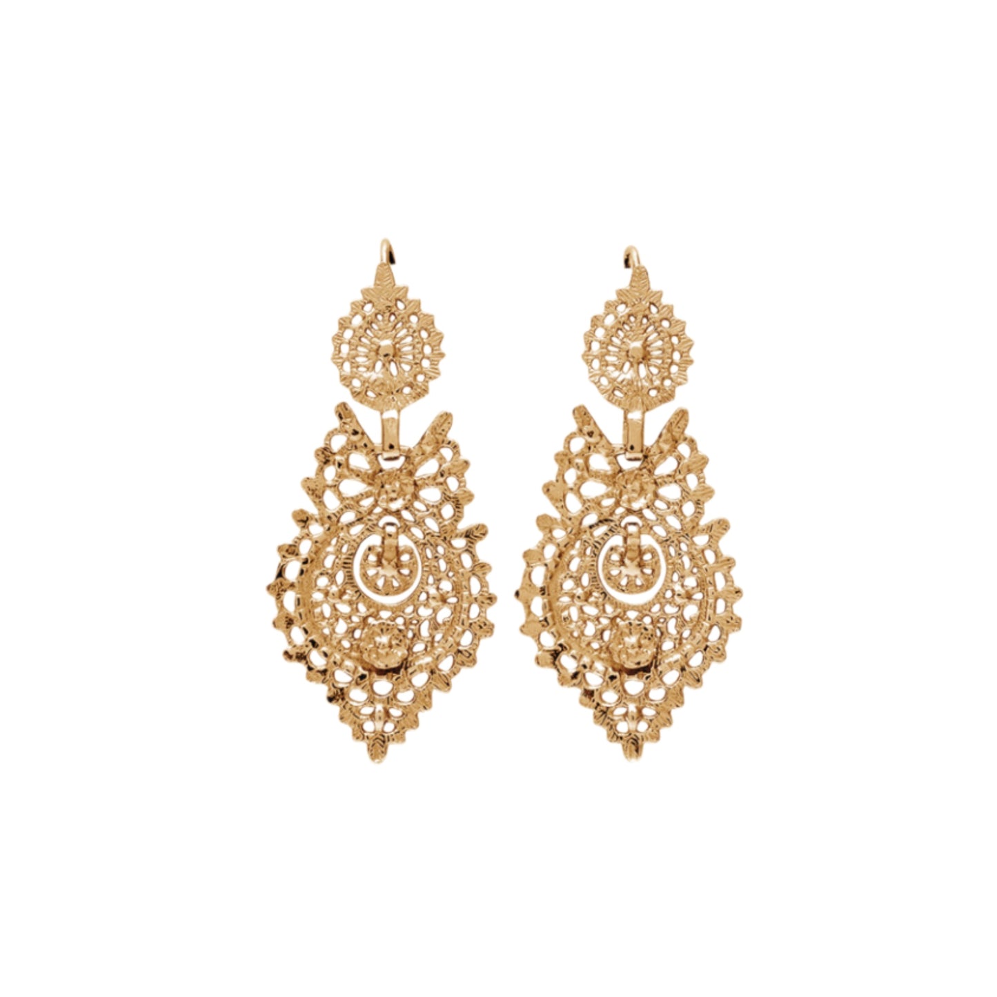 Brincos Prata Dourada SAUDADE