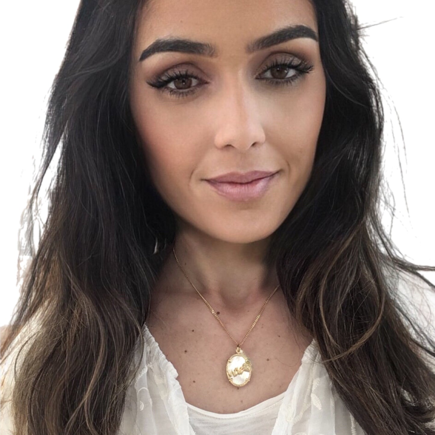 Medalha Filigrana Prata Dourada MACE