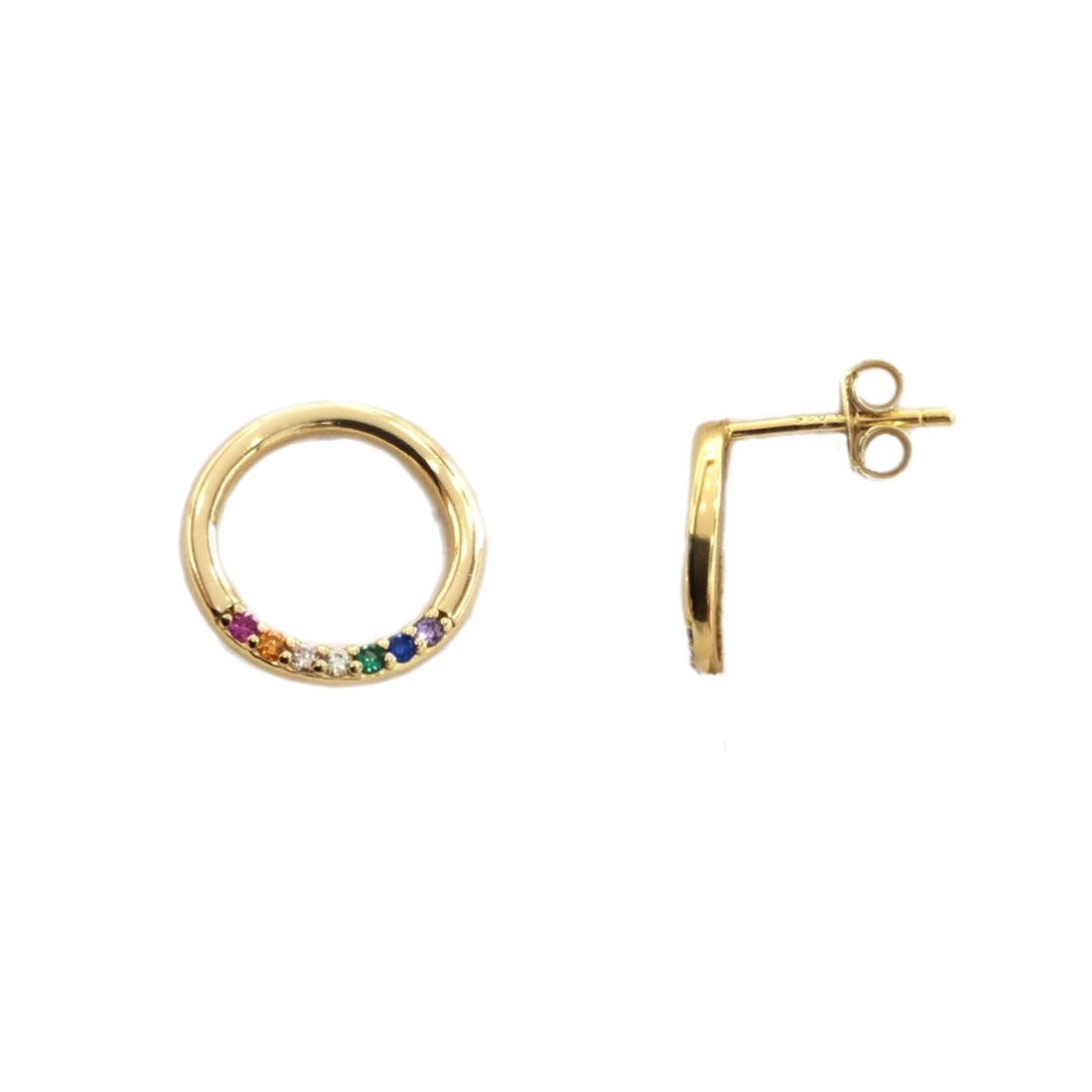 Brincos Prata Dourada EUGÉNIO CAMPOS