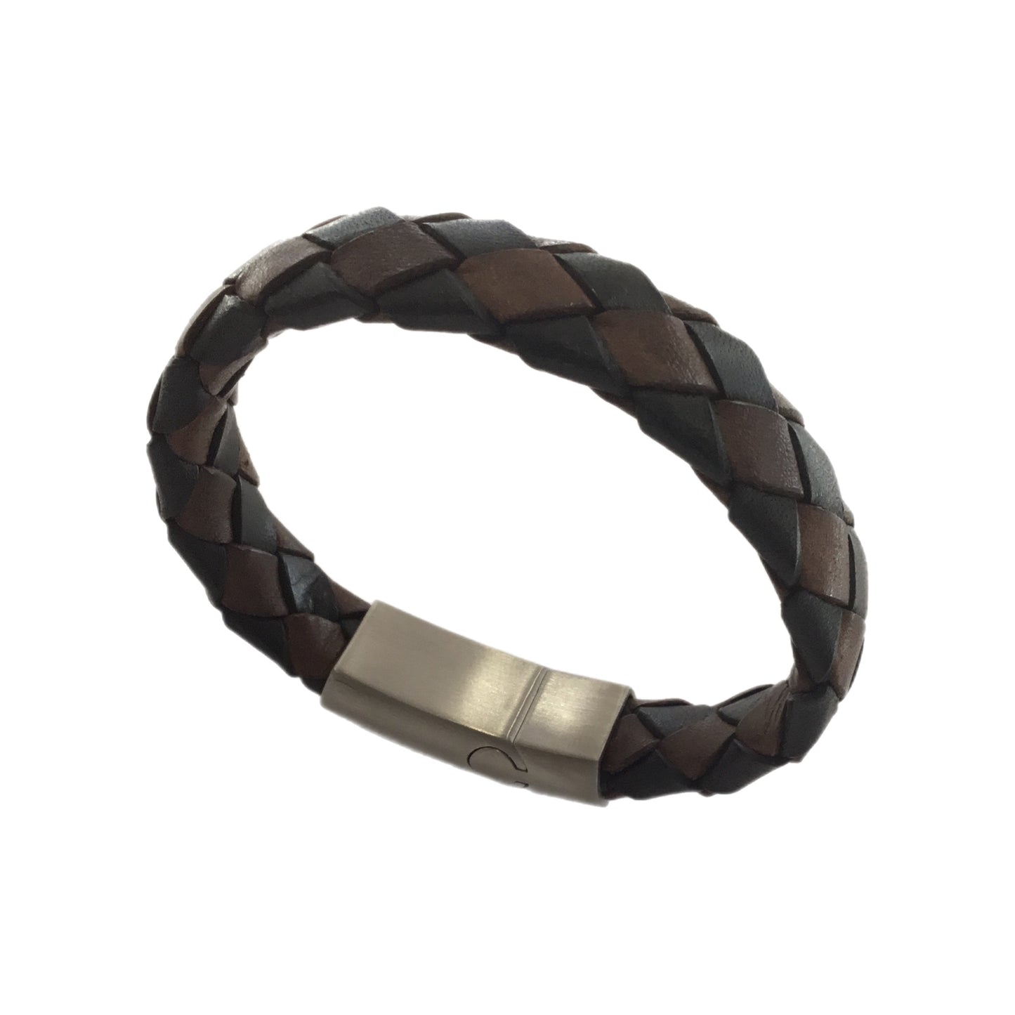 Pulseira Couro e Aço MACE