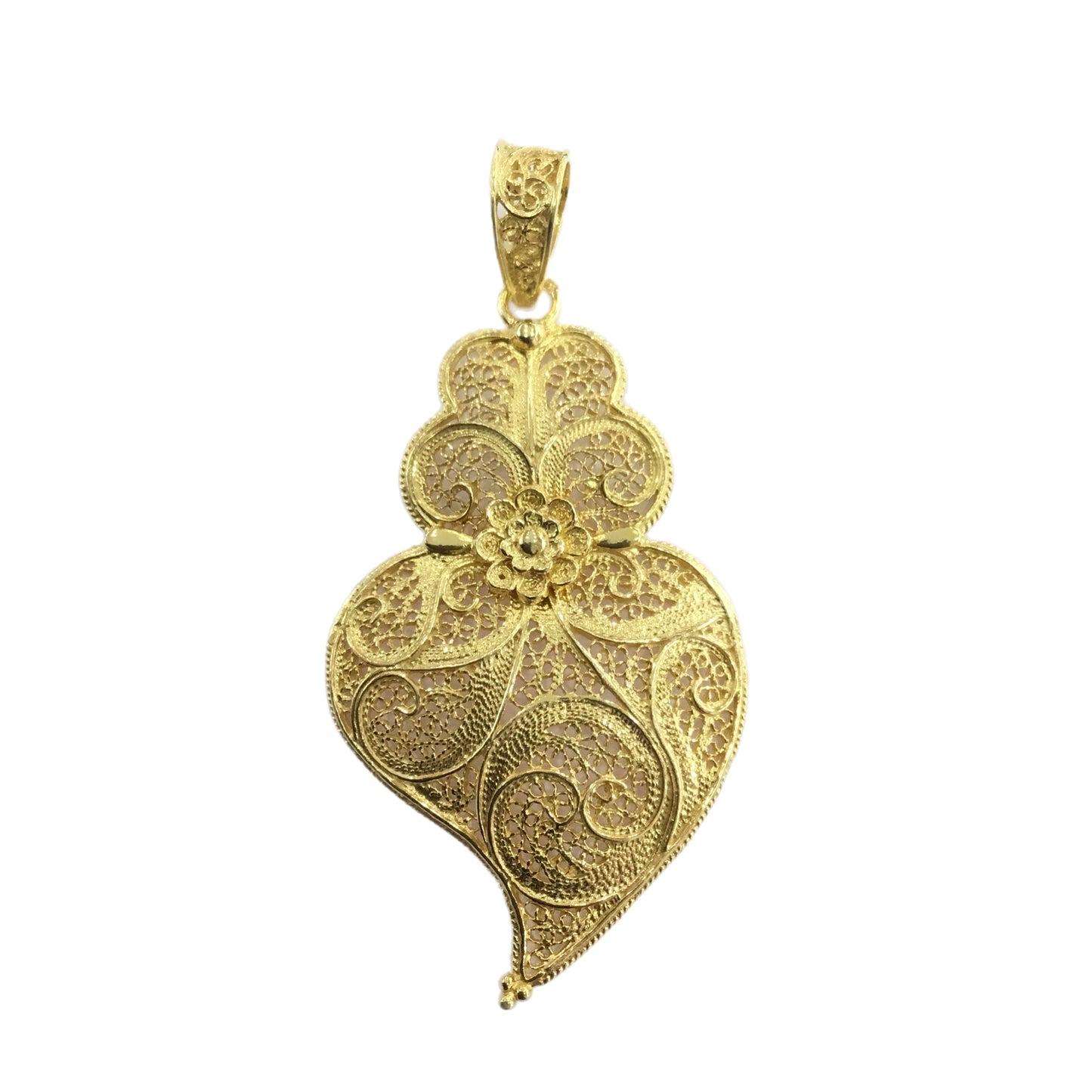 Medalha Filigrana Prata Dourada MACE