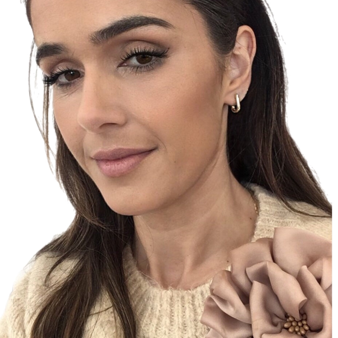 Argolas Prata Dourada MACE