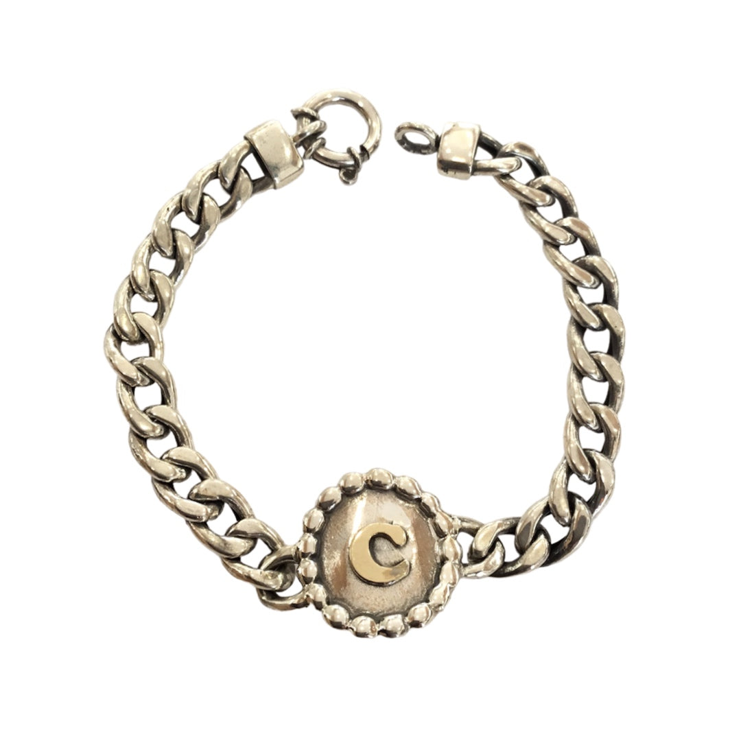 Pulseira Prata e Ouro MACE