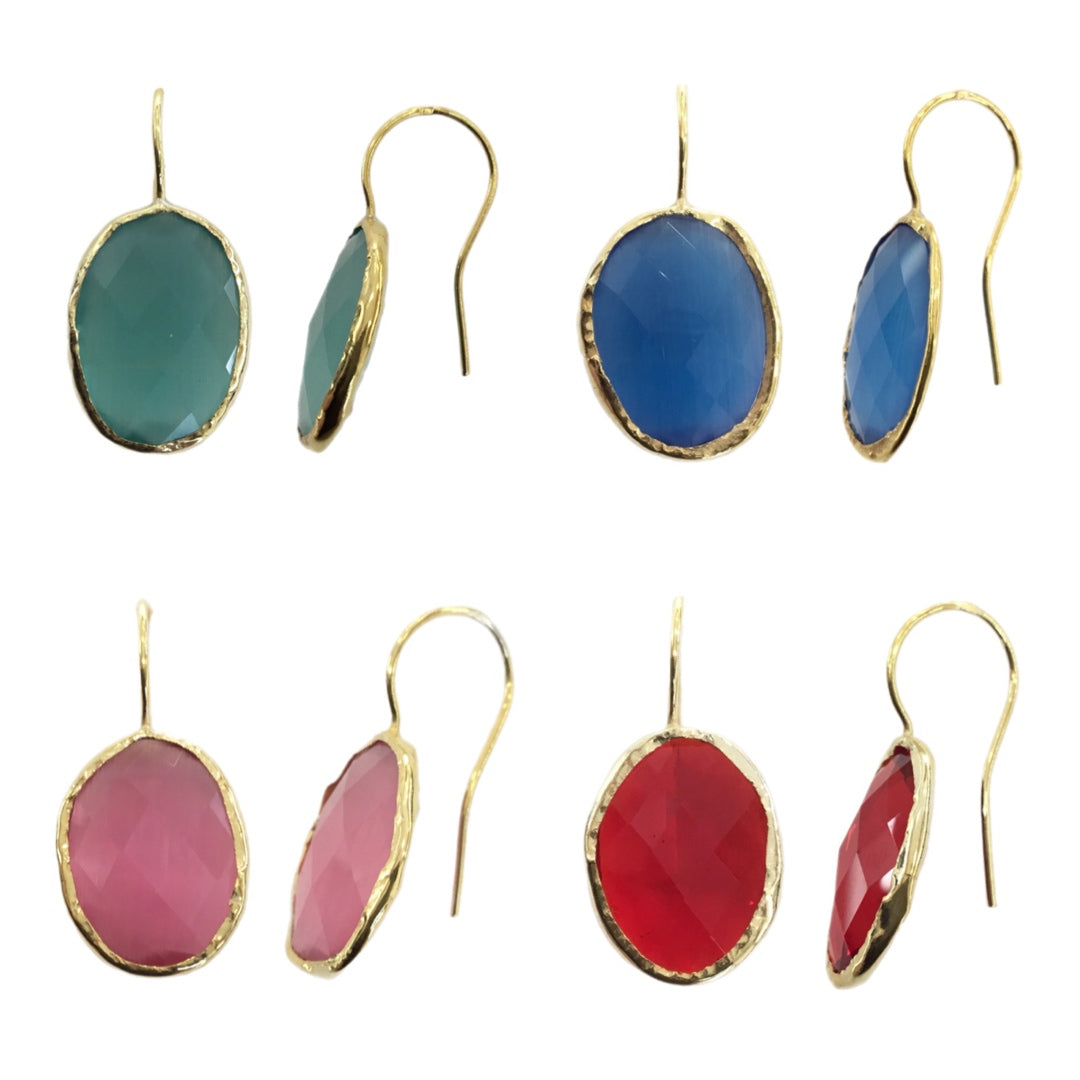 Brincos Prata Dourada MACE