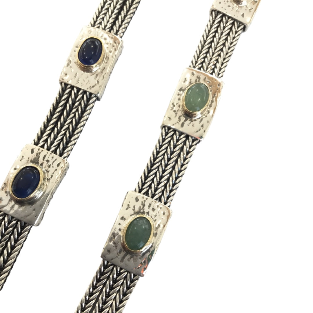 Pulseira Prata e Ouro MACE