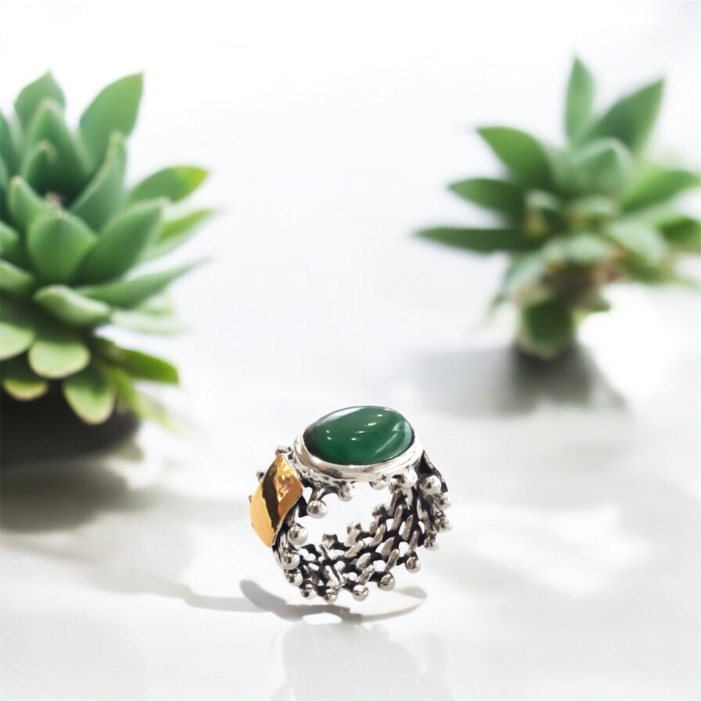 Anel Prata e Ouro MACE