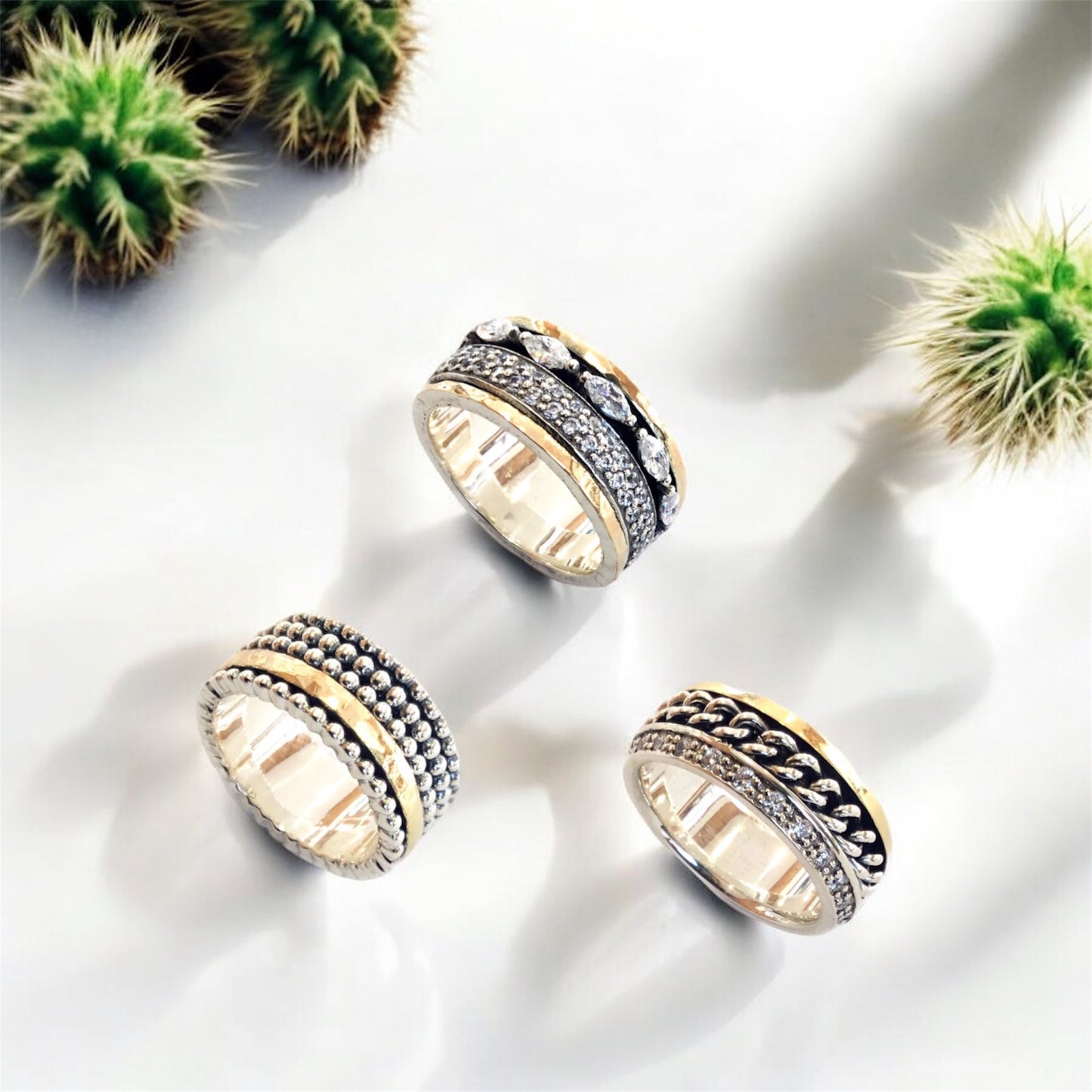 Anel Prata e Ouro MACE