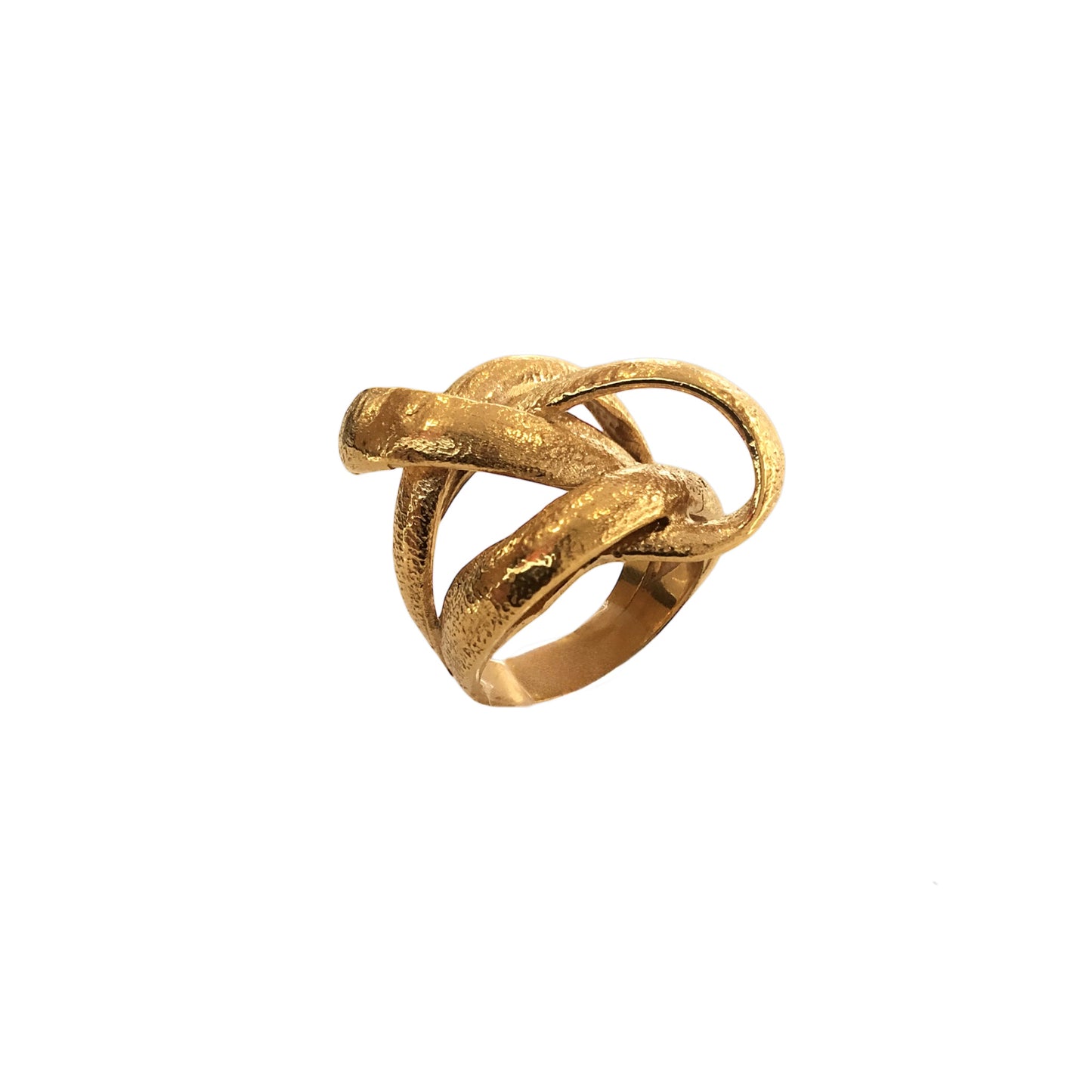 Anel Prata Dourada MACE