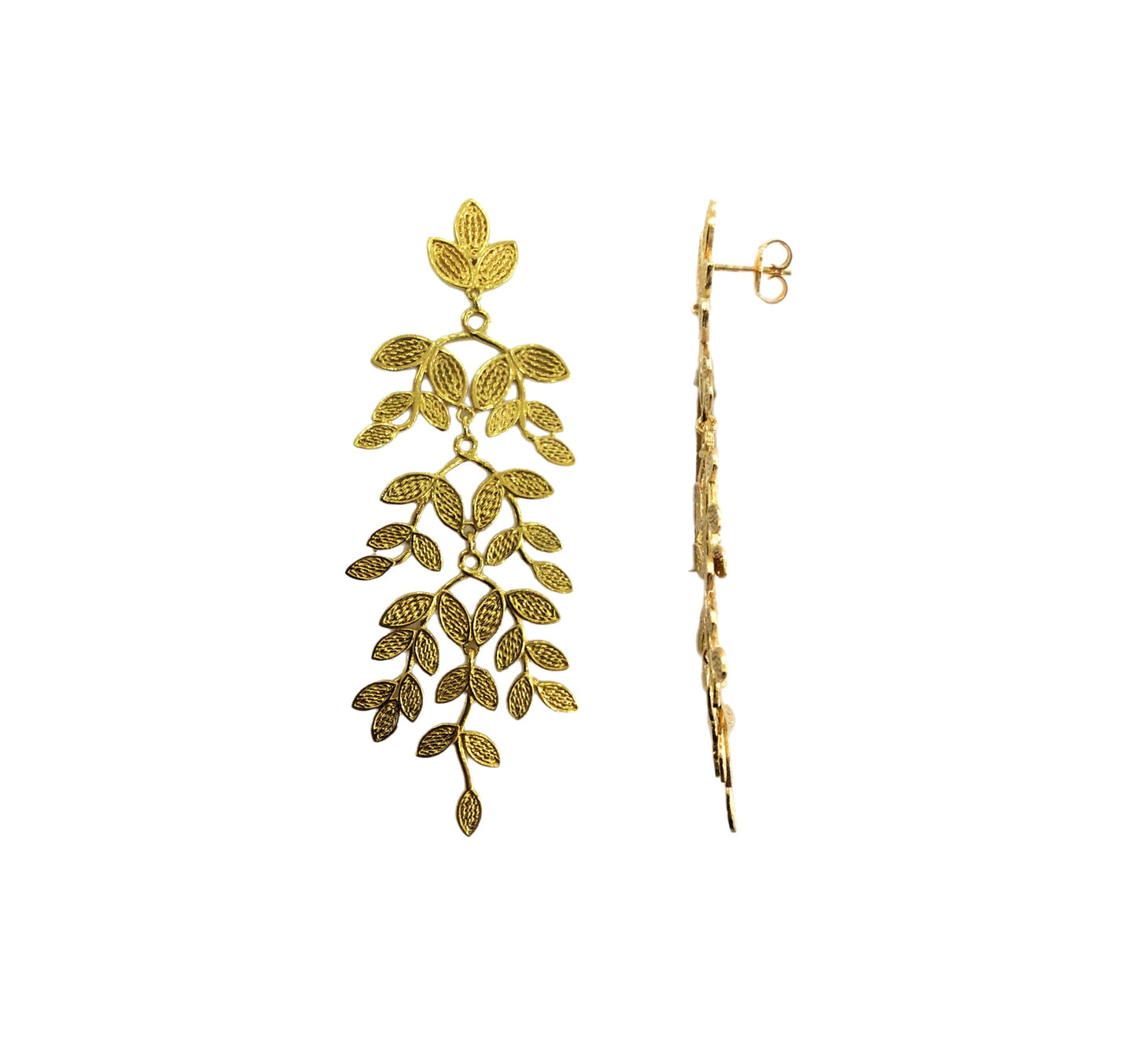 Brincos Prata Dourada MACE