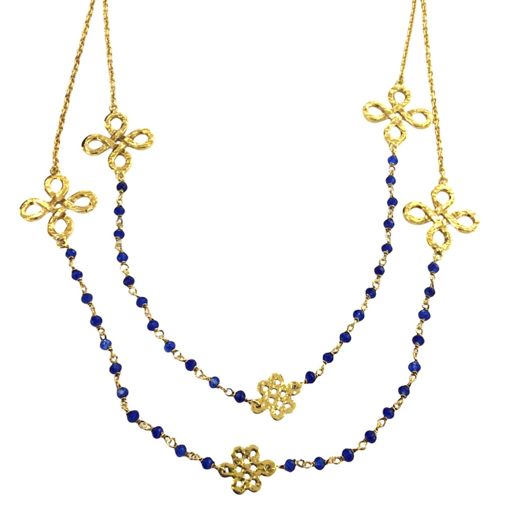 Colar Prata Dourada MACE