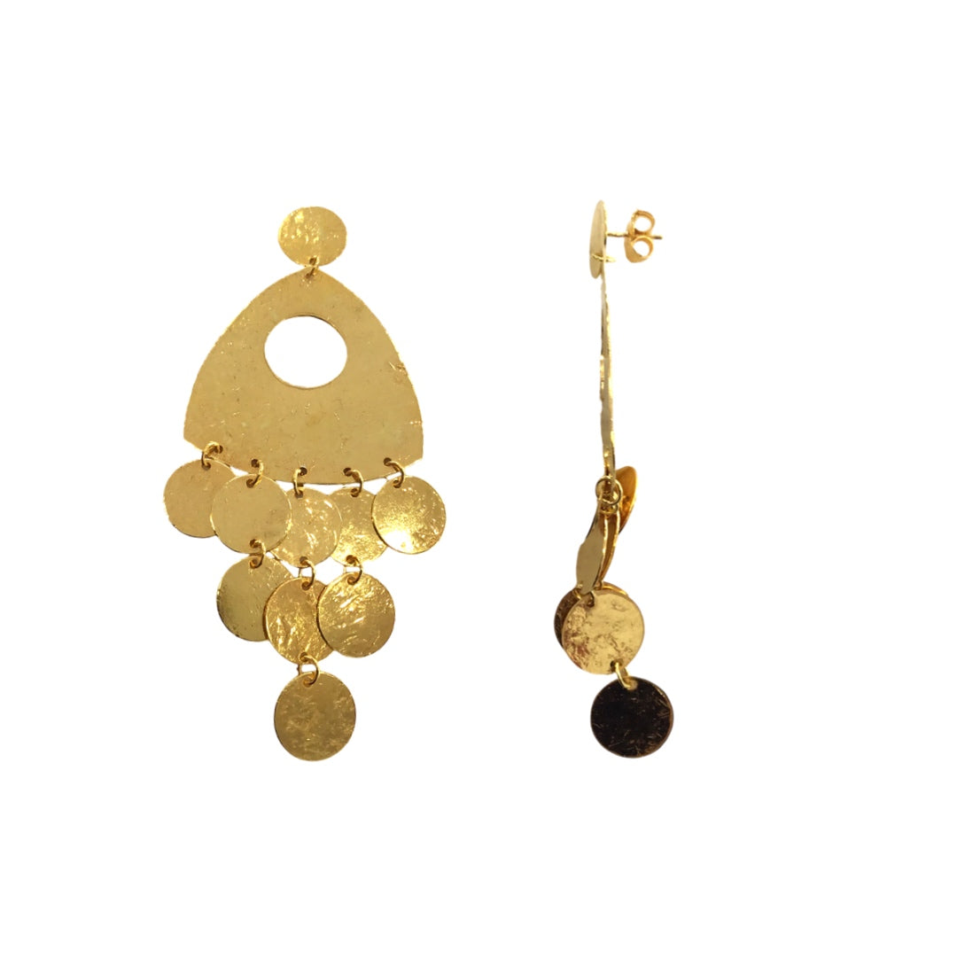 Brincos Prata Dourada MACE