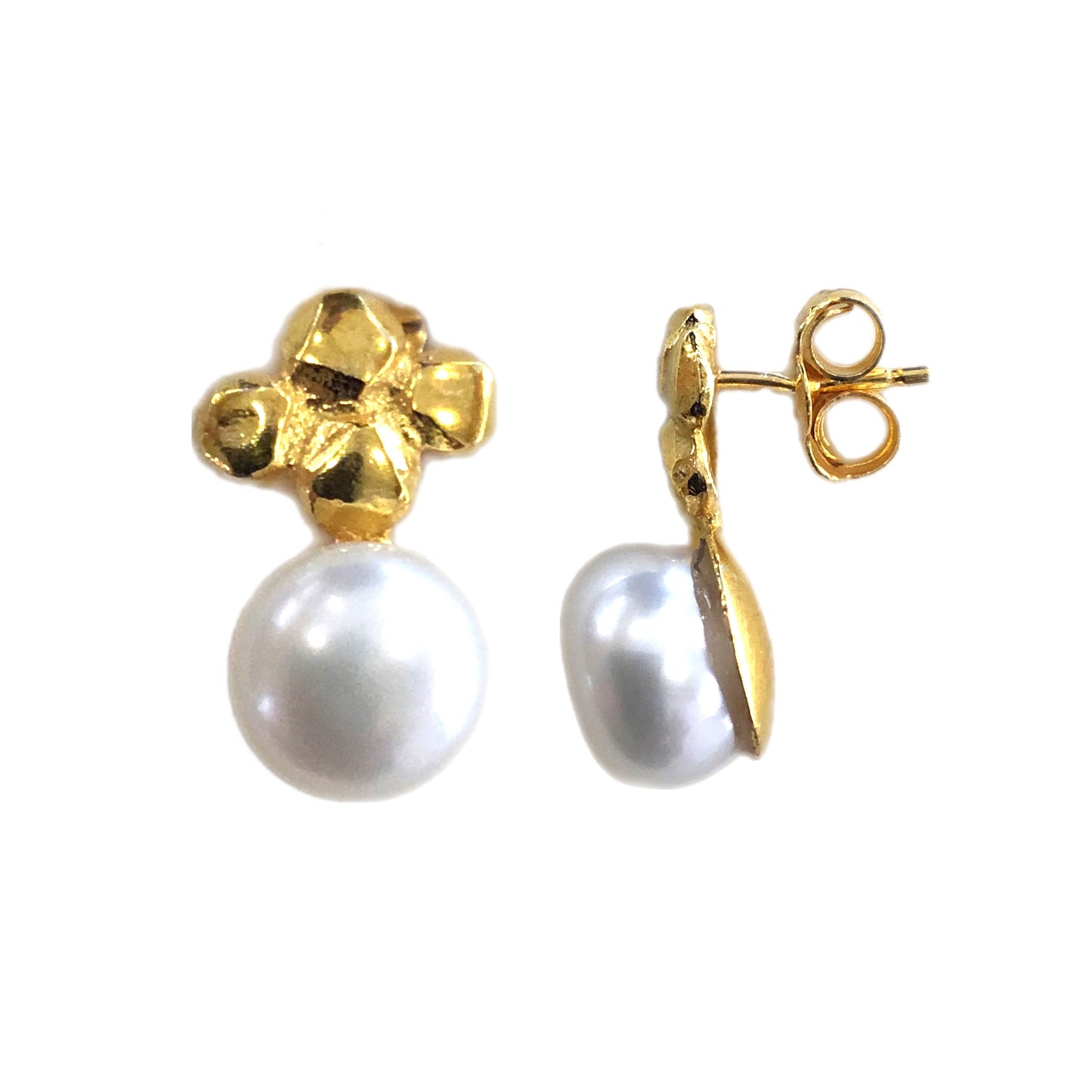 Brincos Prata Dourada MACE