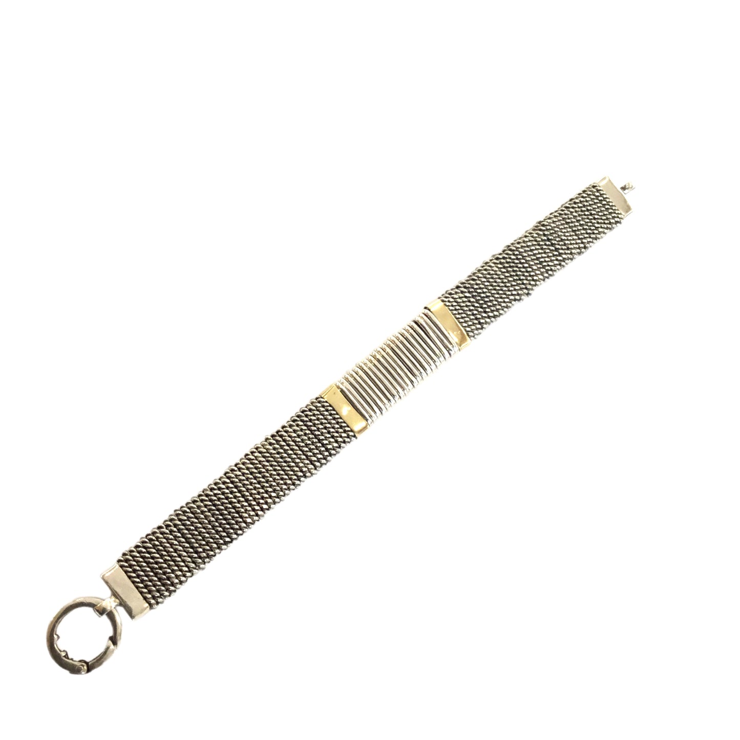 Pulseira Prata e Ouro MACE