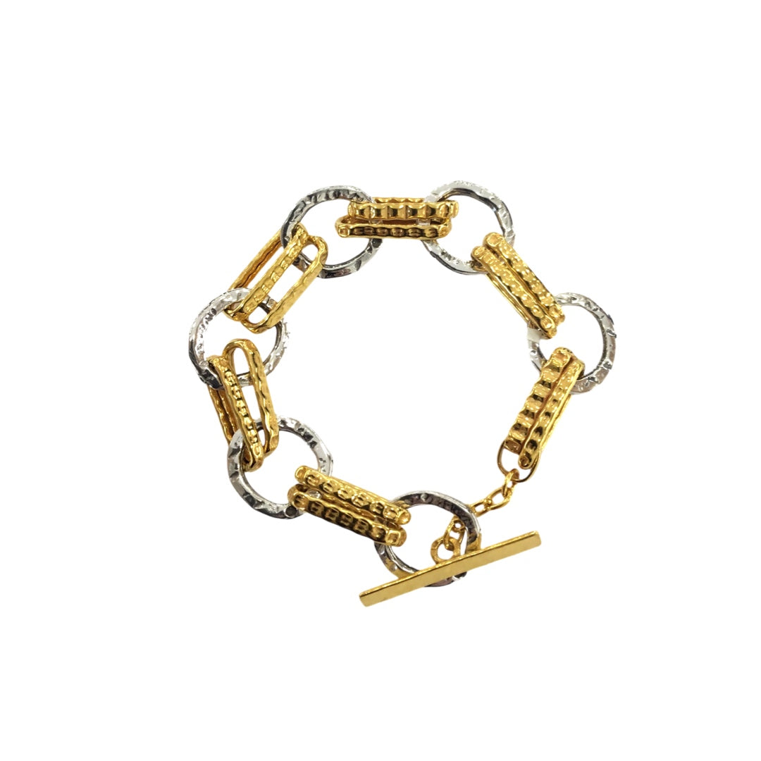 Pulseira Prata Bicolor MACE