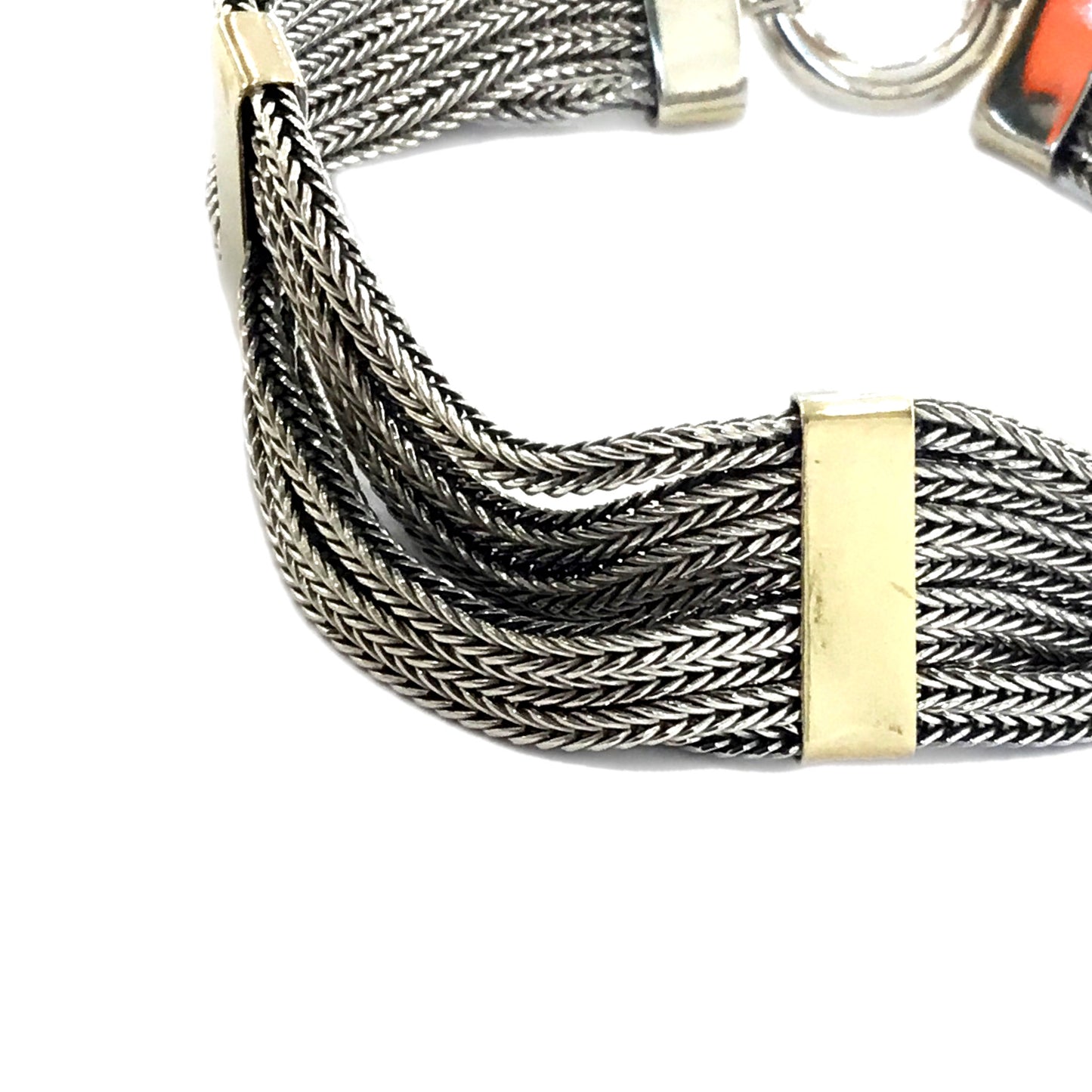 Pulseira Prata/Ouro MACE