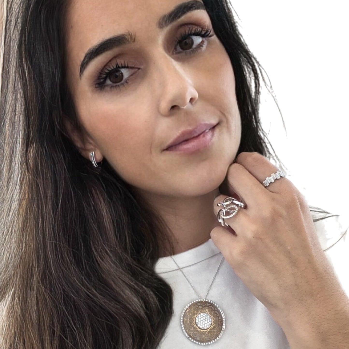 Brincos Ouro Branco MACE