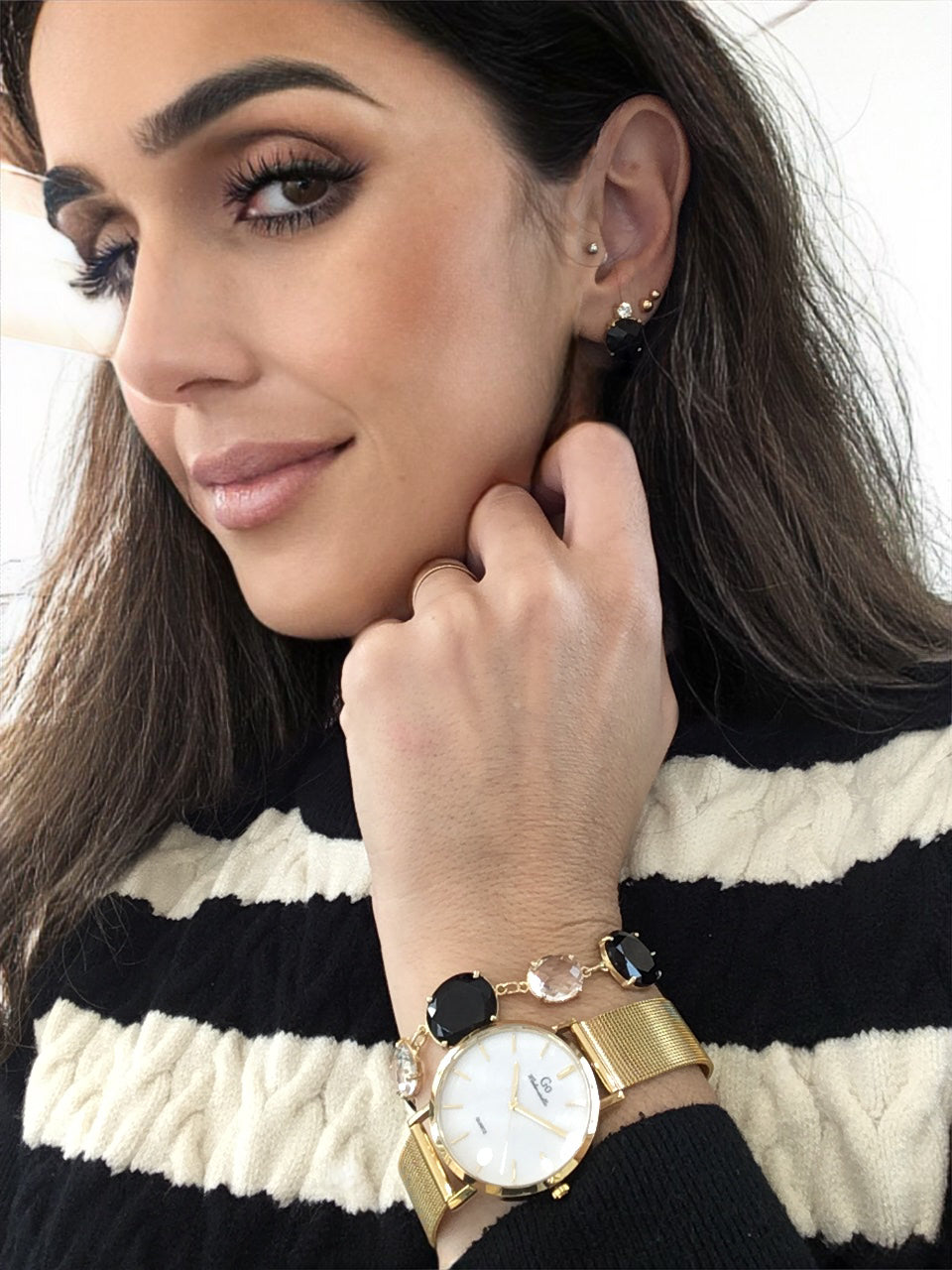 Pulseira Prata Dourada MACE