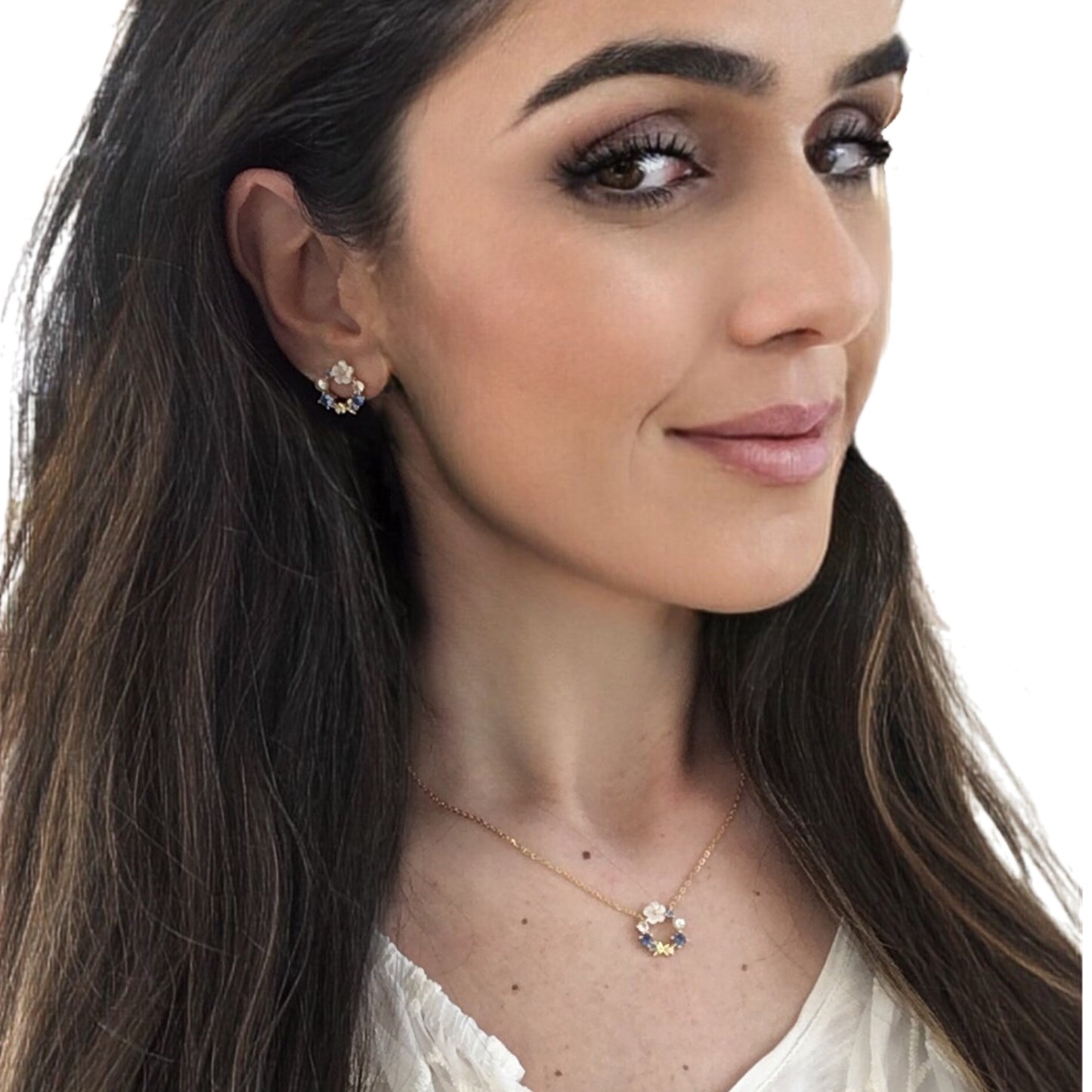 Colar Prata Dourada MACE