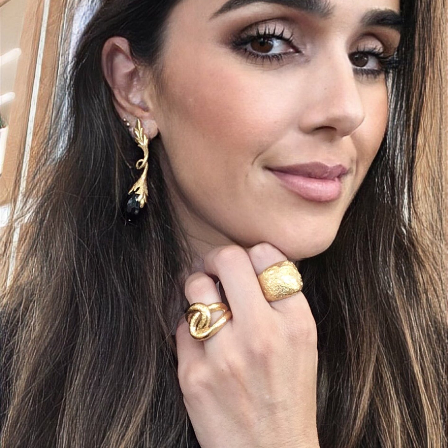 Brincos Prata Dourada MACE