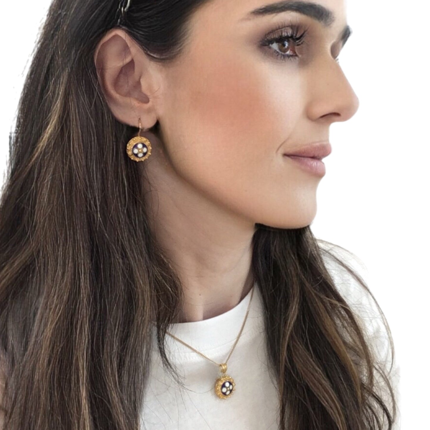 Medalha Filigrana Prata Dourada MACE