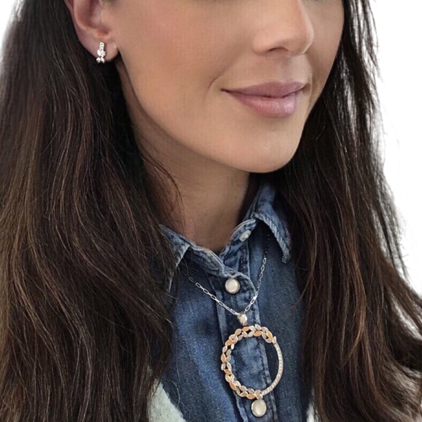 Brincos Prata e Ouro MACE