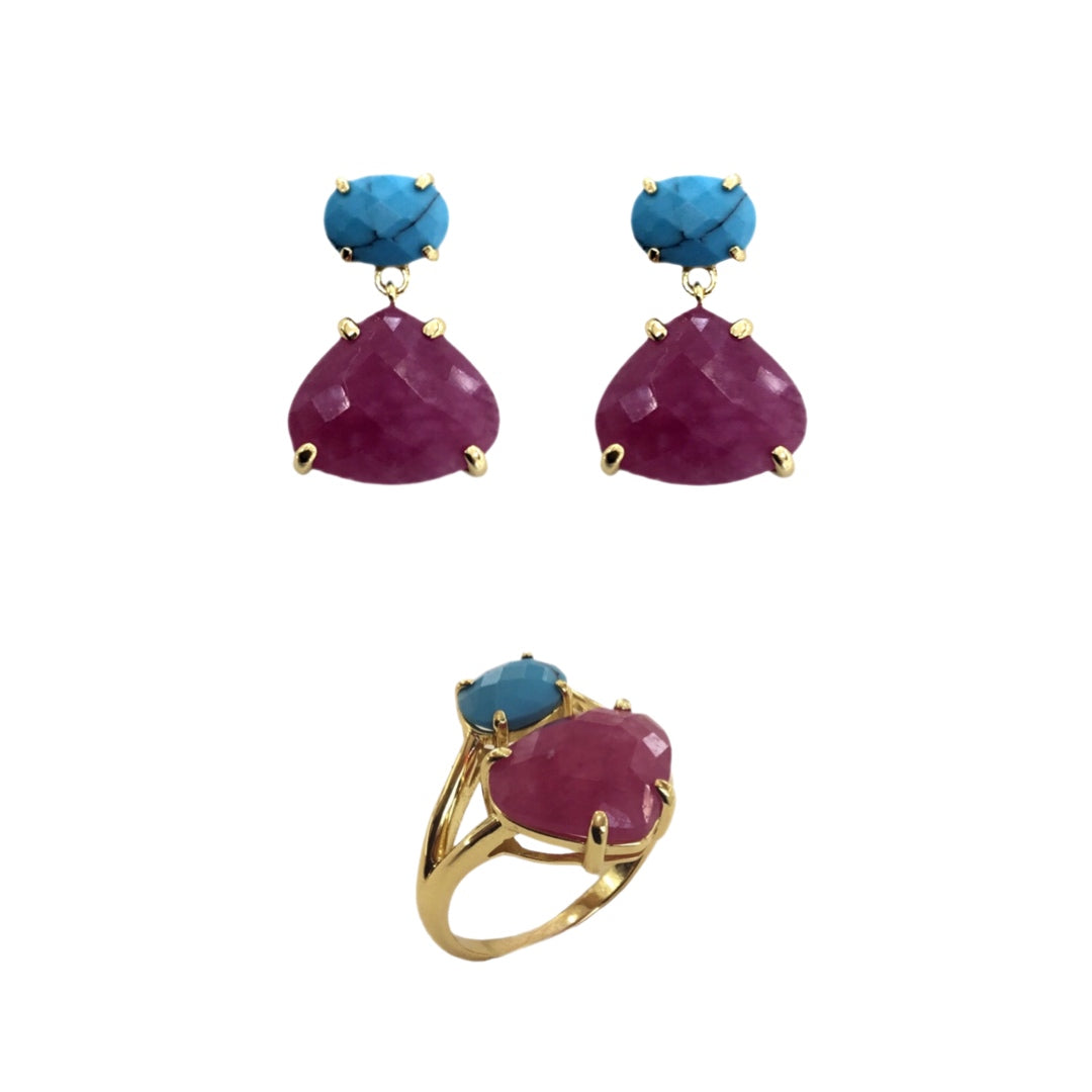 Anel Prata Dourada MACE