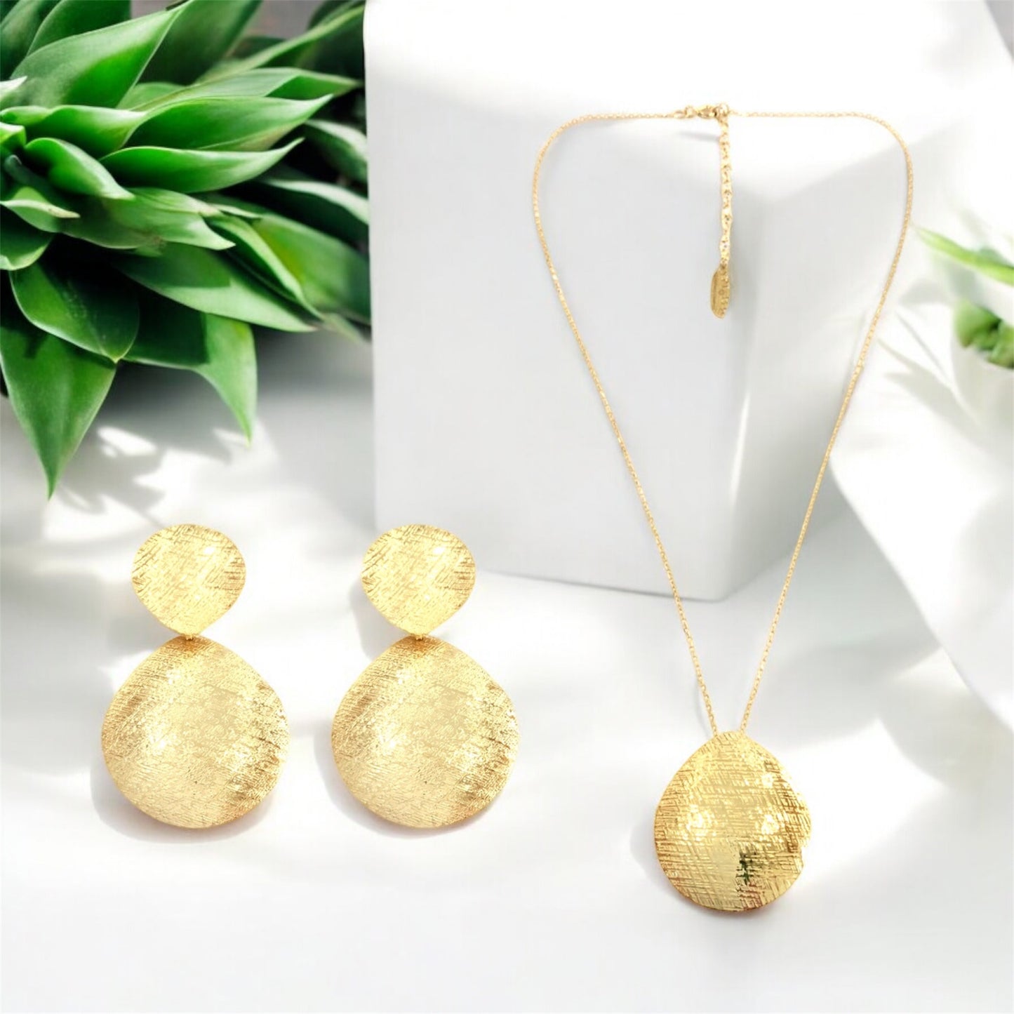 Brincos Prata Dourada EUGÉNIO CAMPOS