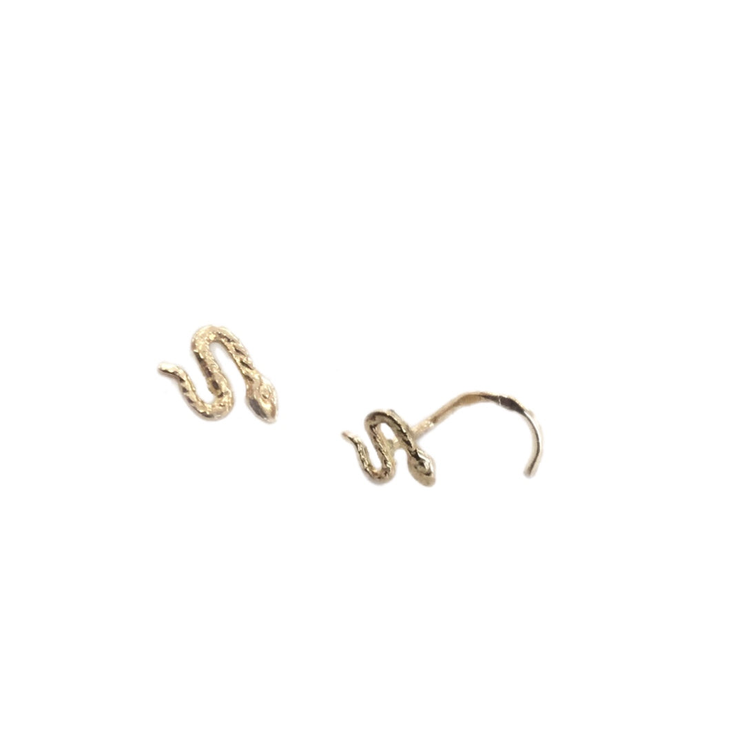 Piercing Nariz Cobra 4mm Ouro MACE