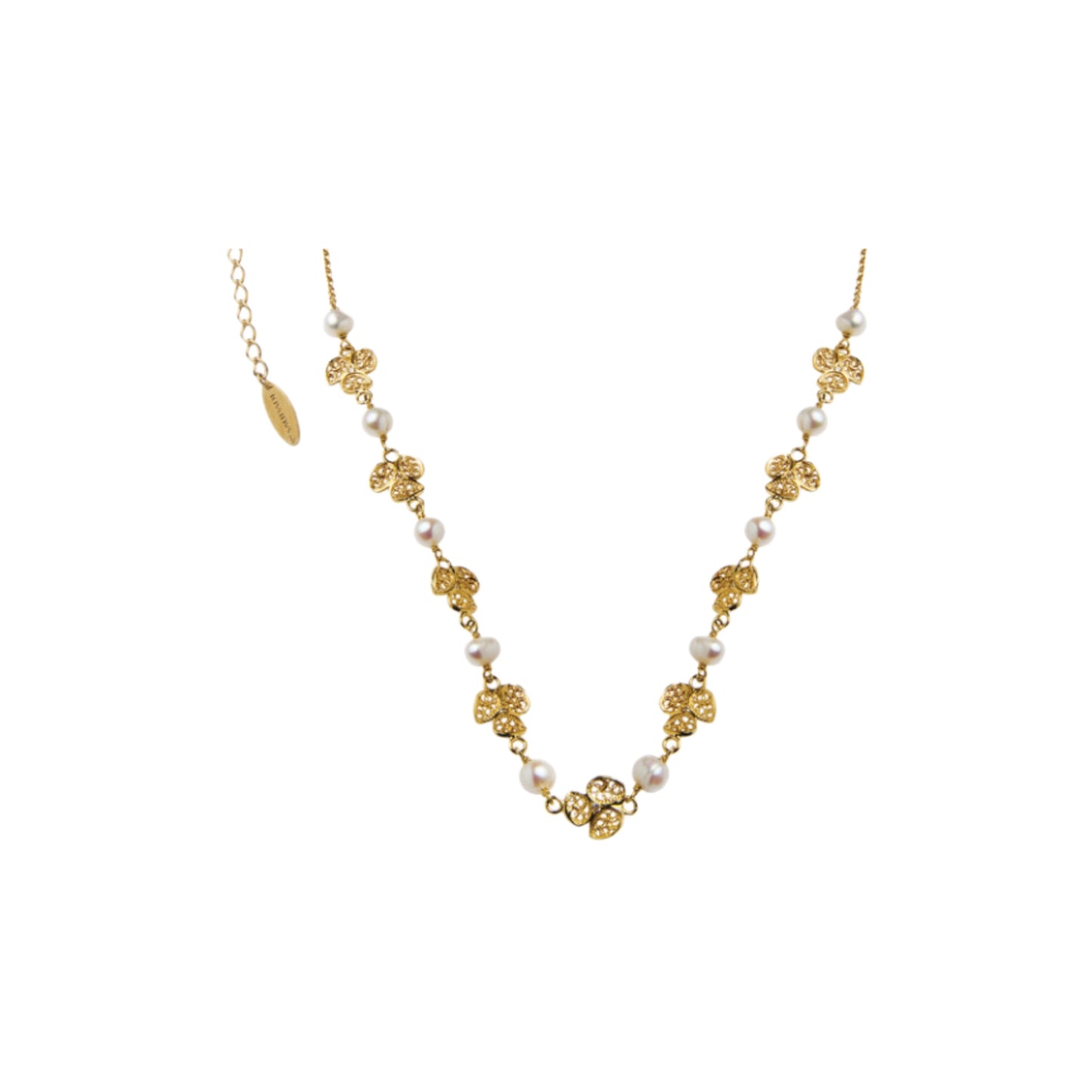 Colar Prata Dourada SAUDADE