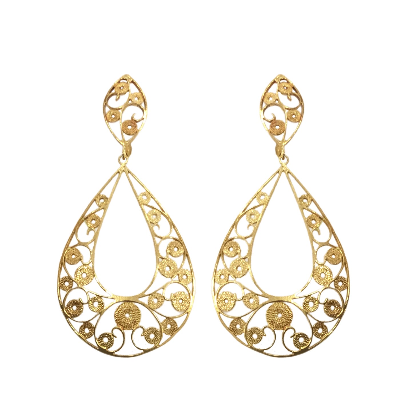 Brincos Ouro Amarelo MACE