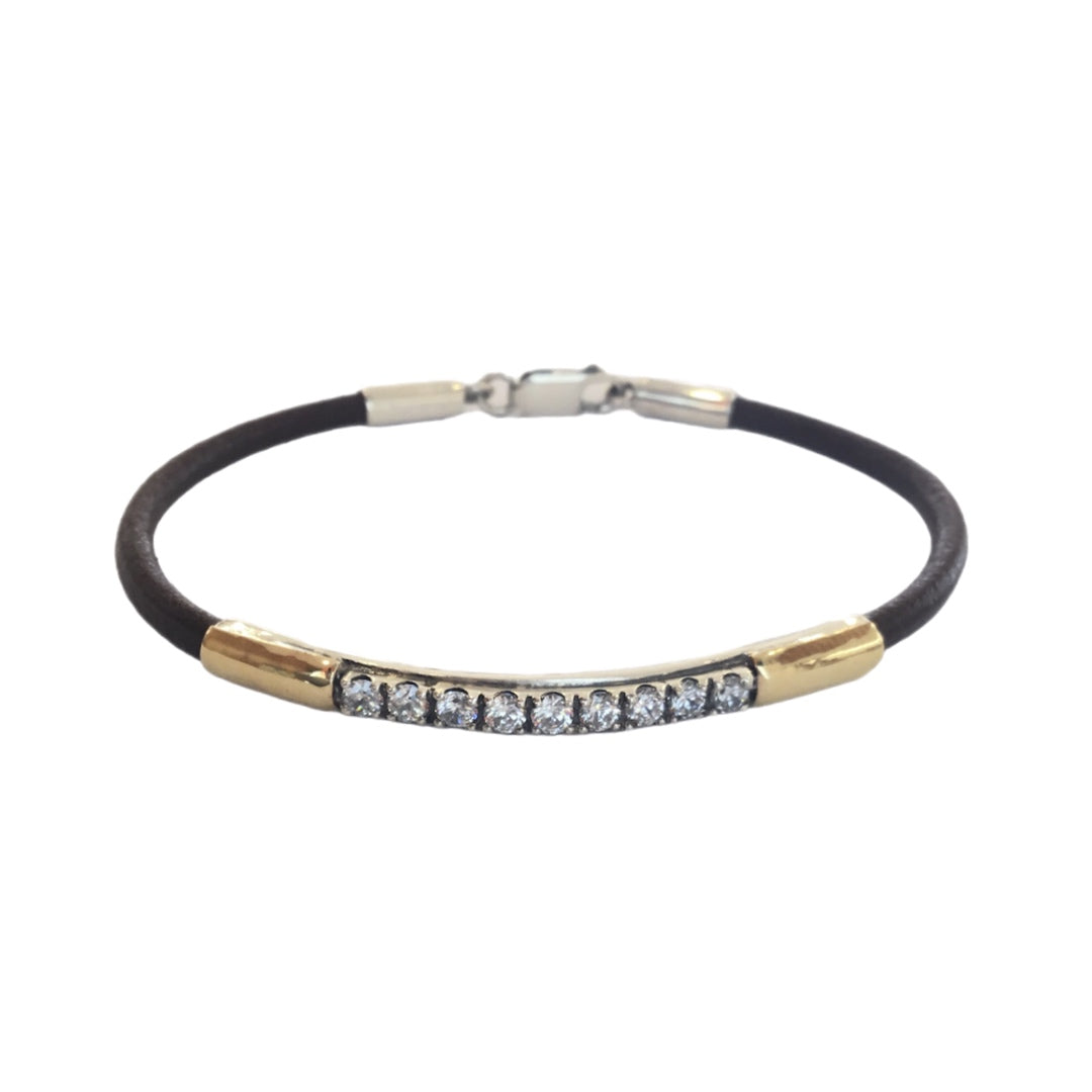 Pulseira Prata e Ouro GUMUS