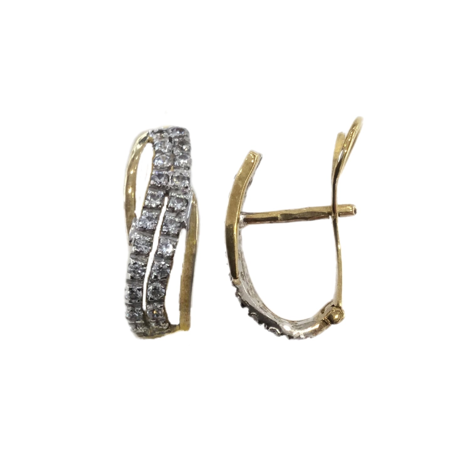 Brincos Ouro Bicolor MACE