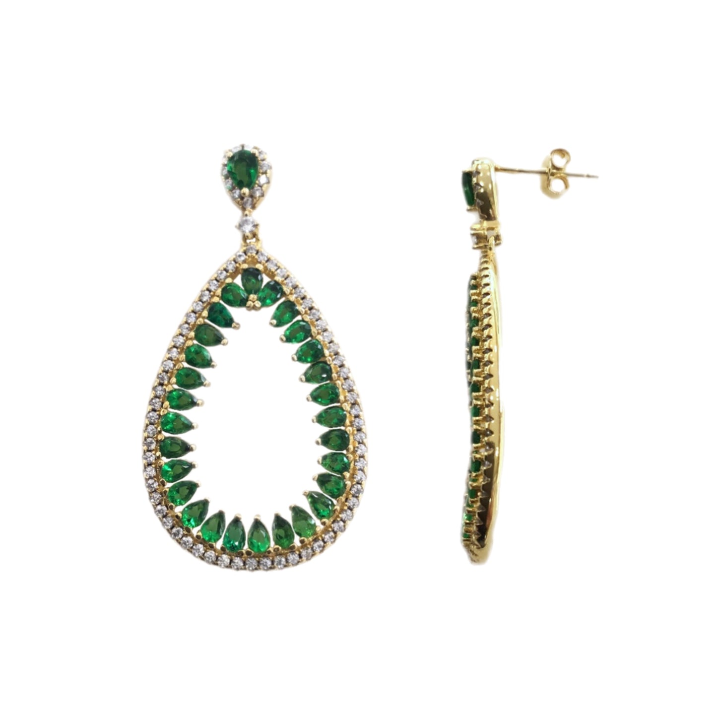 Brincos Prata Dourada MACE