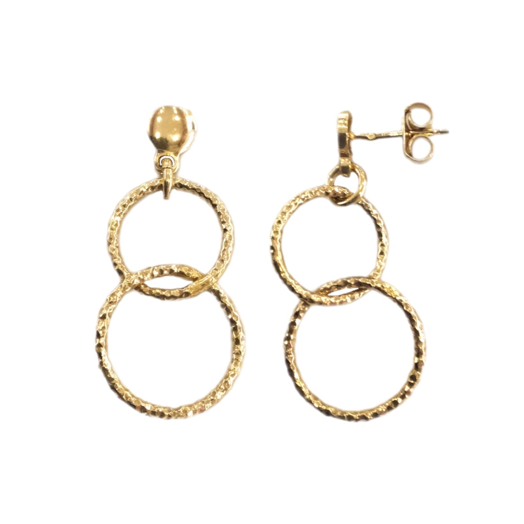 Brincos Prata Dourada EUGÉNIO CAMPOS