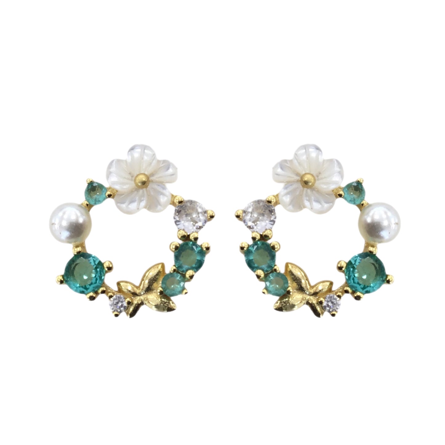 Brincos Prata Dourada MACE