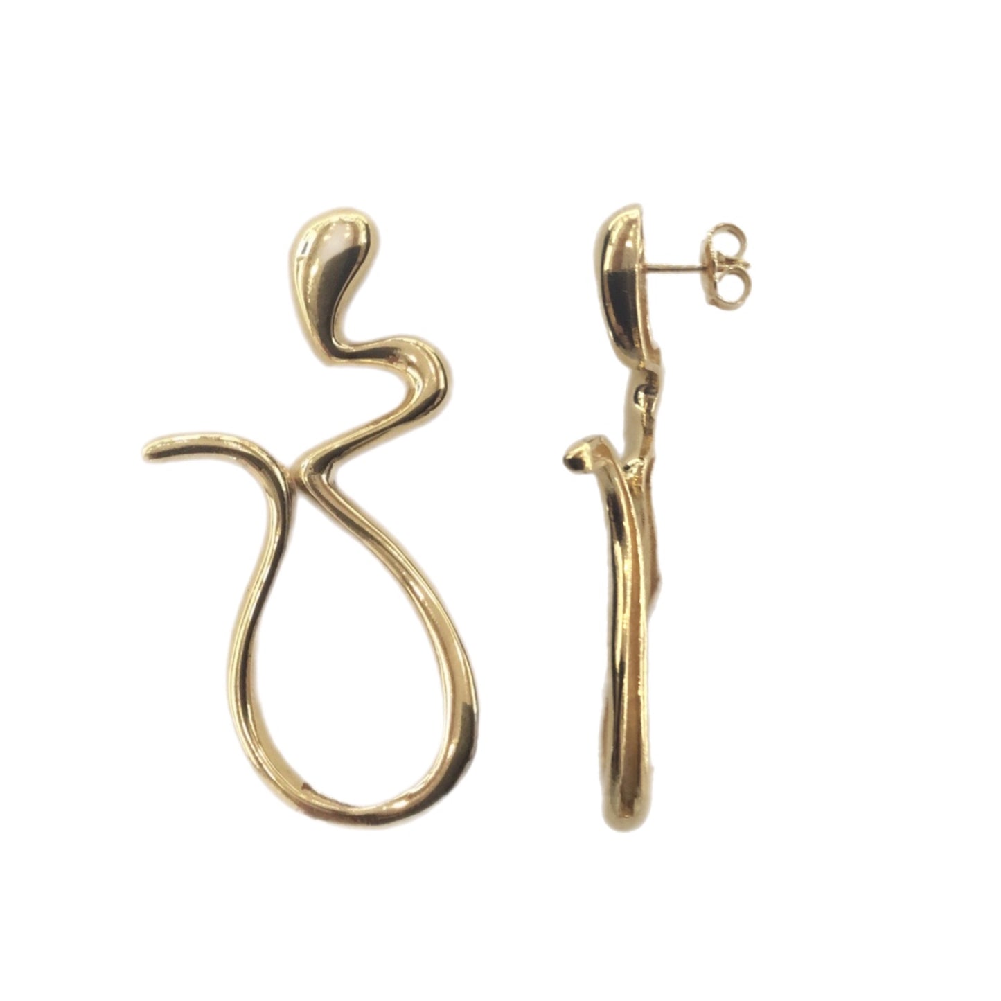 Brincos Prata Dourada MACE