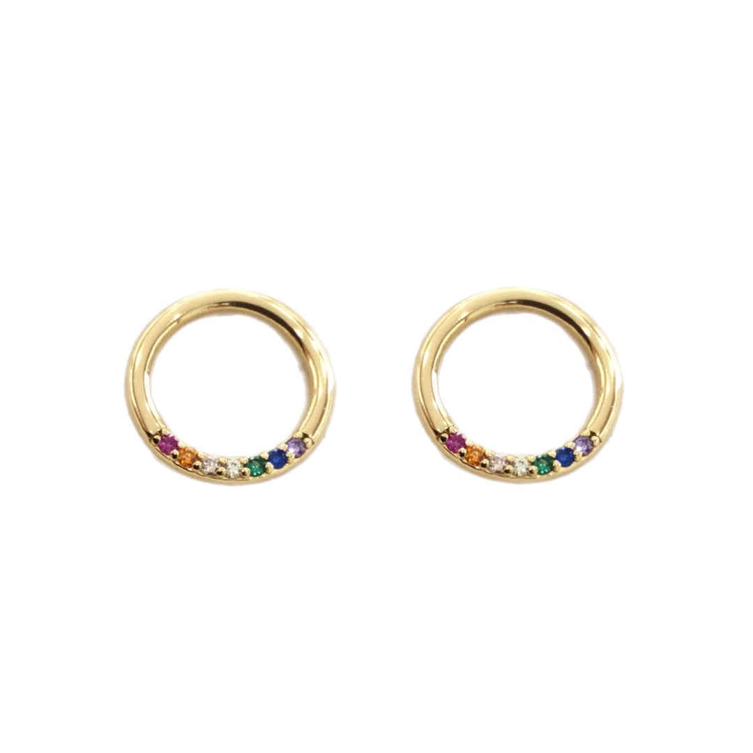 Brincos Prata Dourada EUGÉNIO CAMPOS