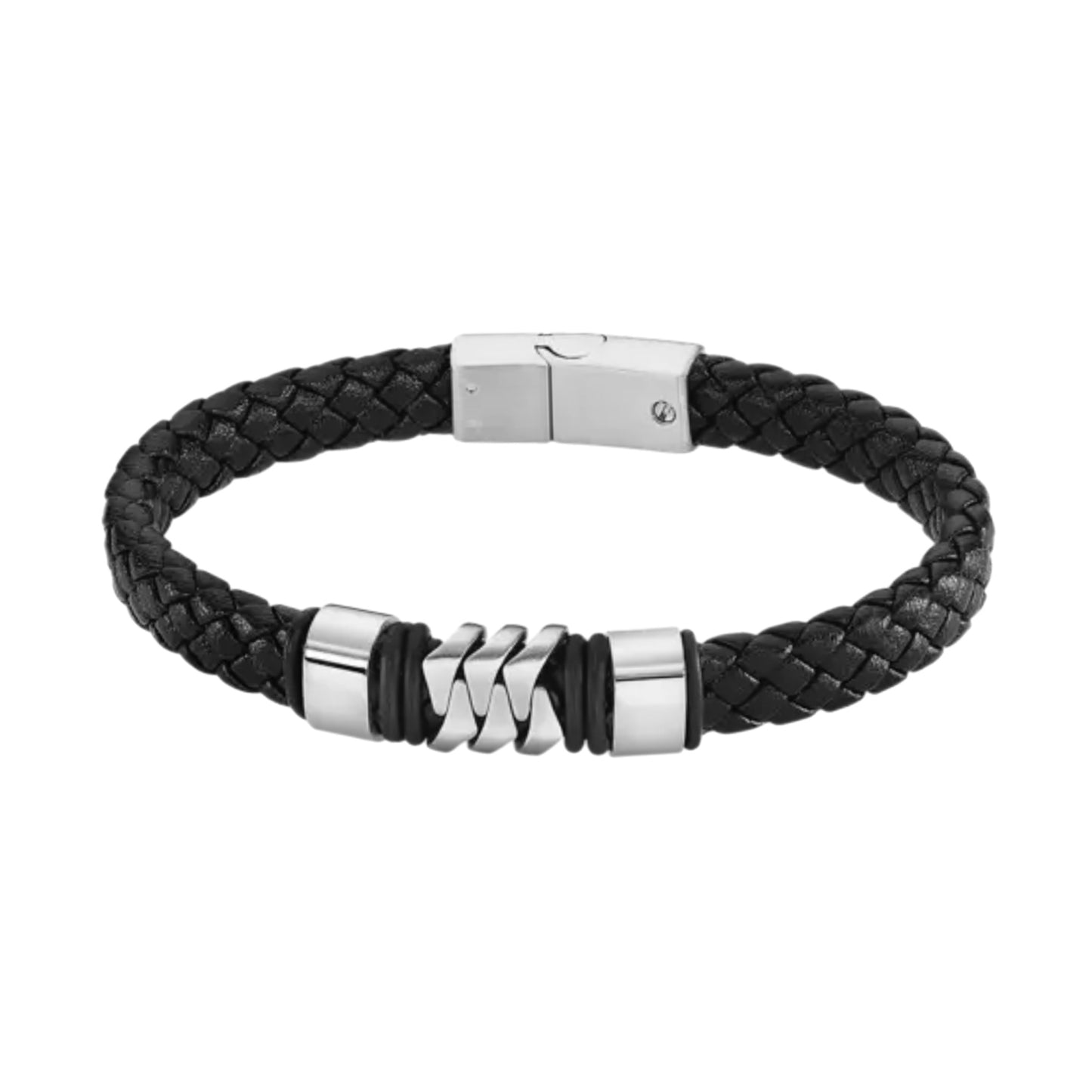 Pulseira Couro e Aço MACE