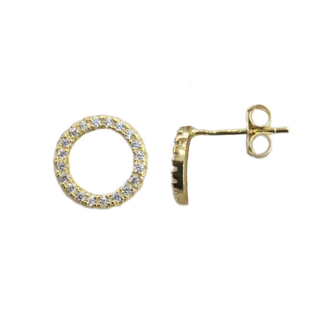 Brincos Prata Dourada MACE