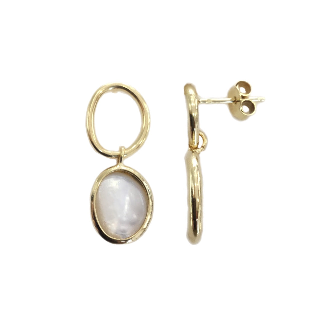 Brincos Prata Dourada EUGÉNIO CAMPOS