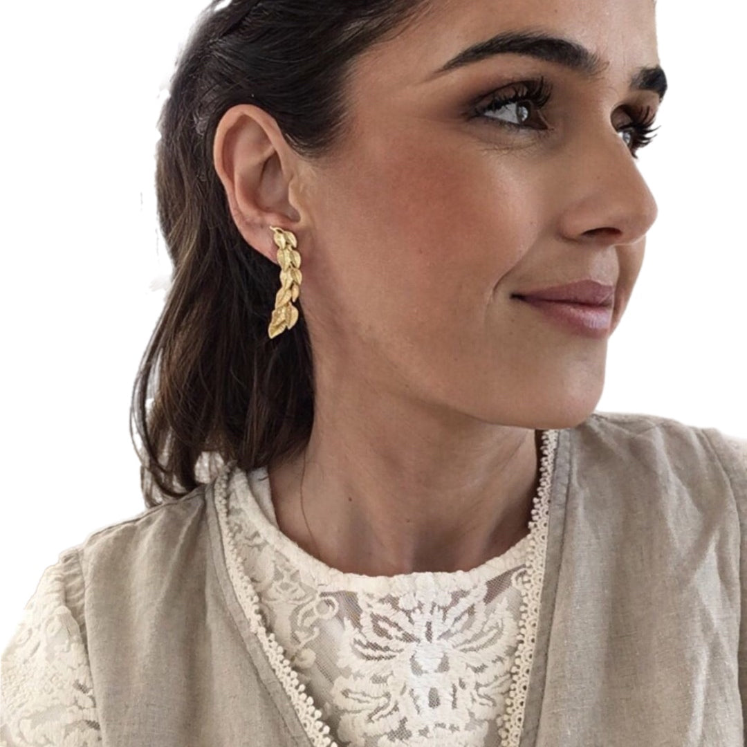 Brincos Prata Dourada MACE