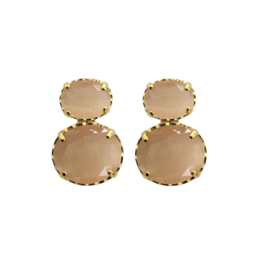 Brincos Prata Dourada MACE