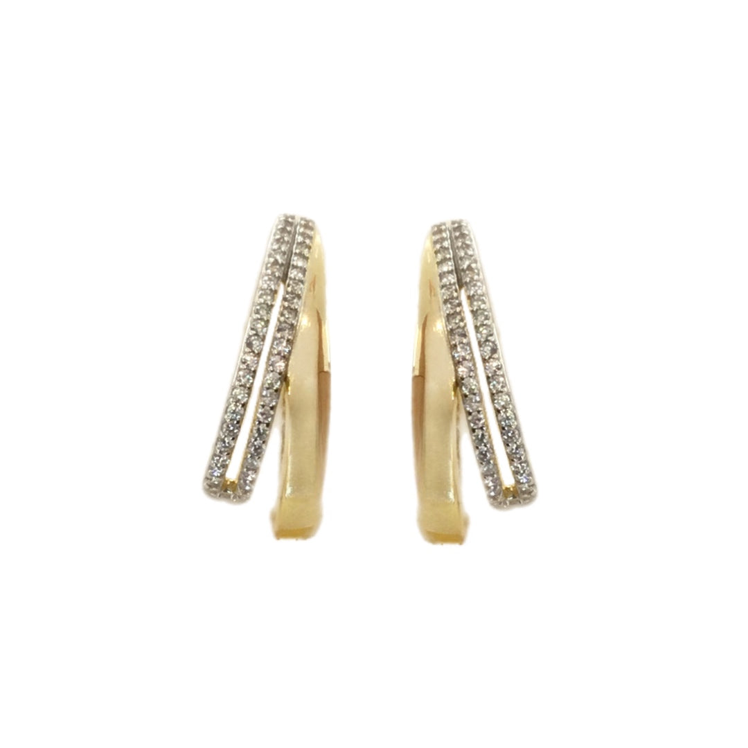 Brincos Prata Dourada MACE