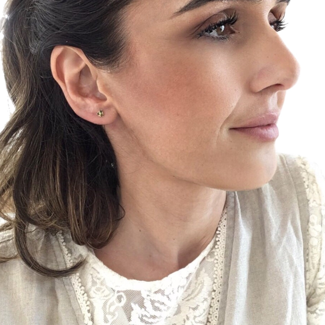 Brincos Prata Dourada MACE