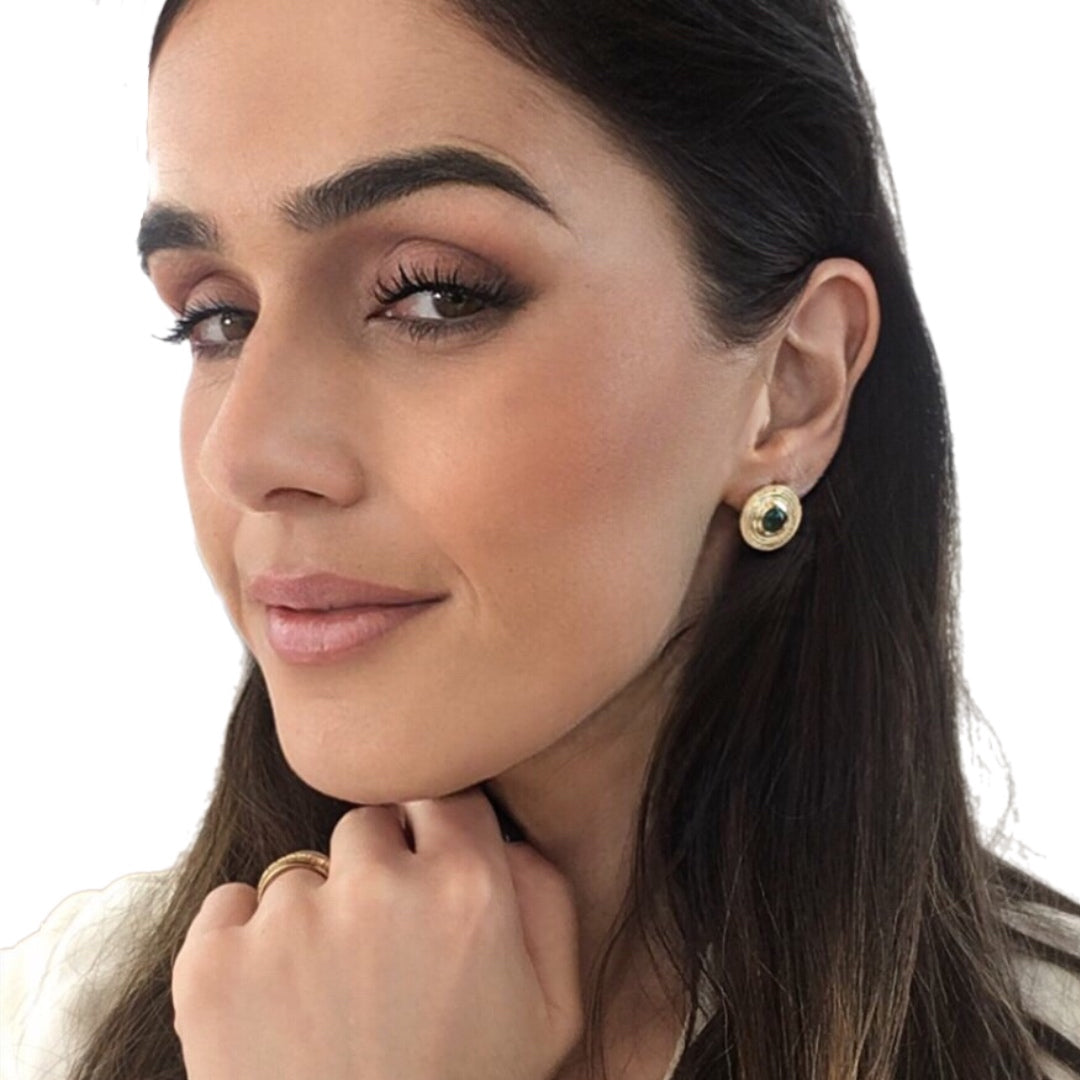 Brincos Prata Dourada MACE